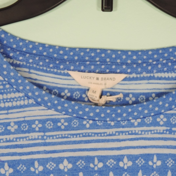 LUCKY BRAND short sleeve t-shirt in blue and white - Picture 4 of 7